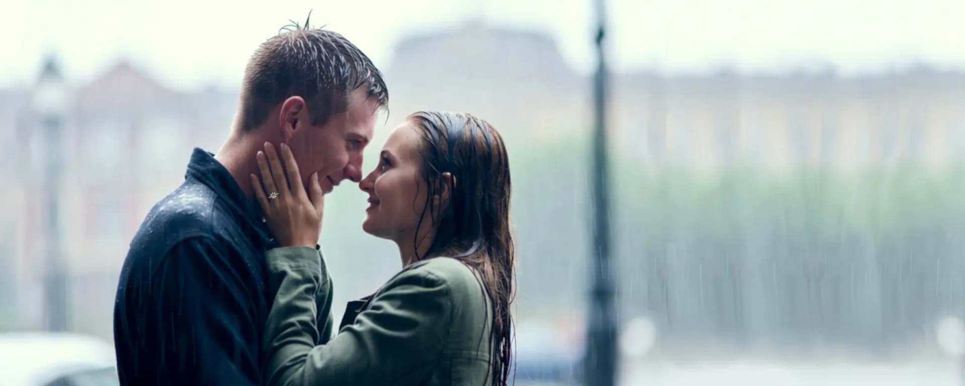 Couple in love on campus