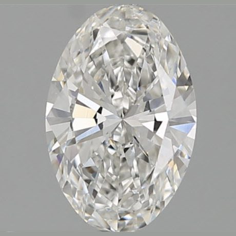 Oval diamond with a moderate bowtie