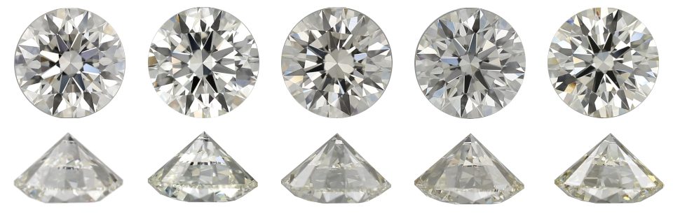 Diamonds graded I through M